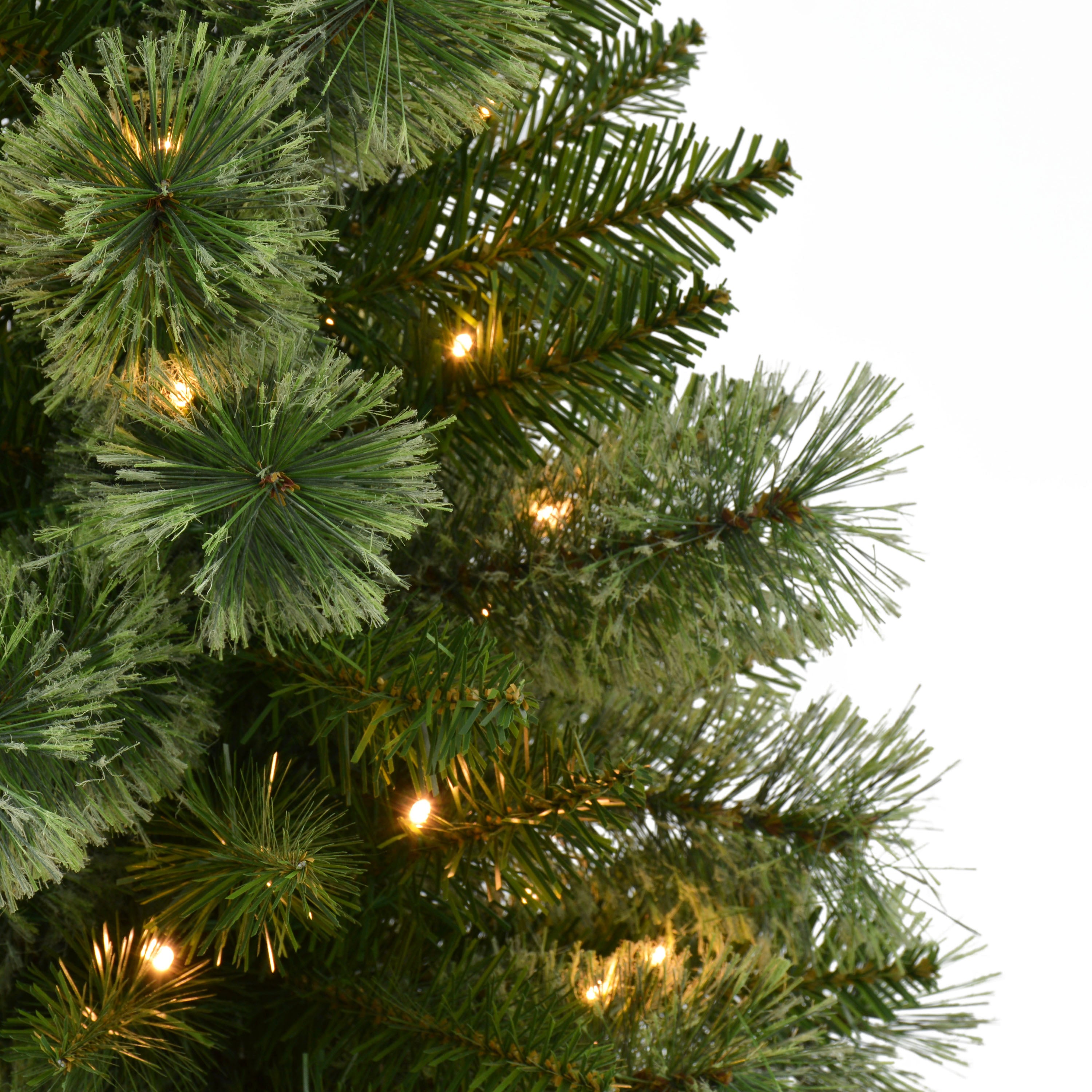 Set of 2 Battery-Operated Pre-Lit Potted Christmas Trees